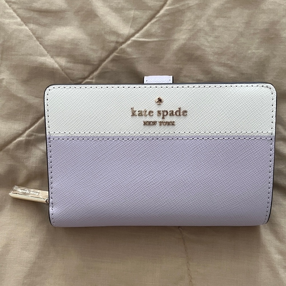 kate spade Lilac and White Wallet